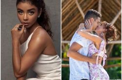 莎拉海兰德与男友订婚 海边拥吻晒超大颗钻戒