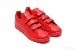 adidas Originals夏季Stan Smith CF全红配色
