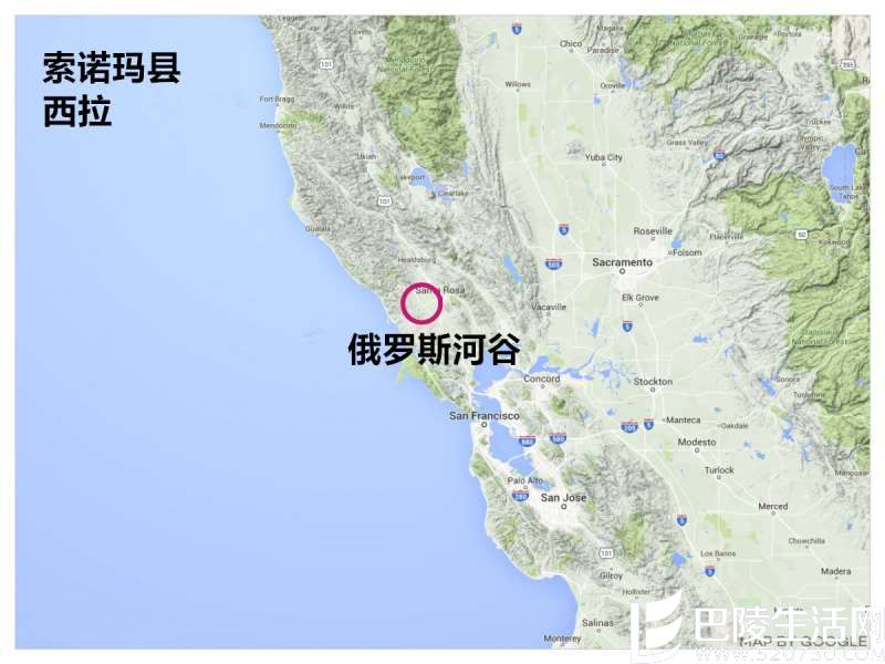 美国西海岸西拉地图