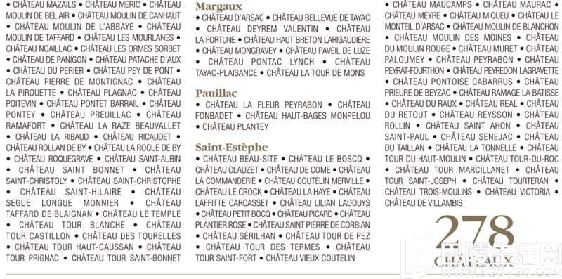 2014年法国波尔多中级庄名单公布