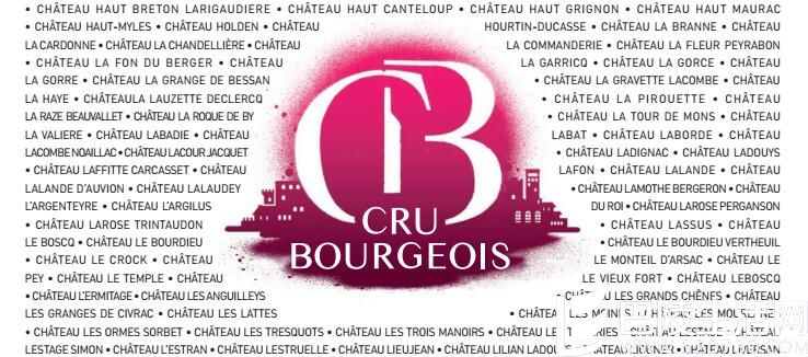 2013年份法国波尔多中级庄名单