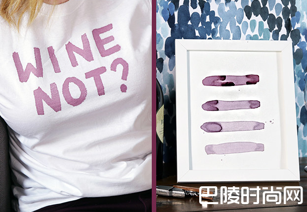 用葡萄酒也能画画？