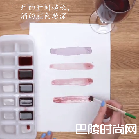 用葡萄酒也能画画？
