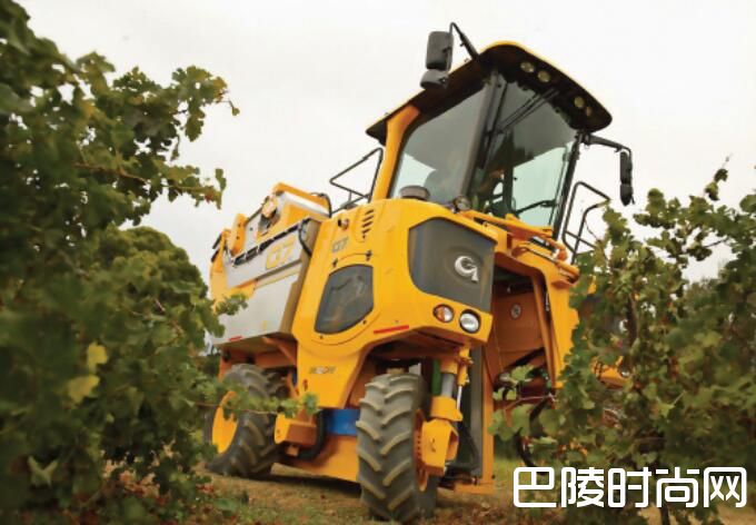 新一代葡萄采收机更趋轻柔
