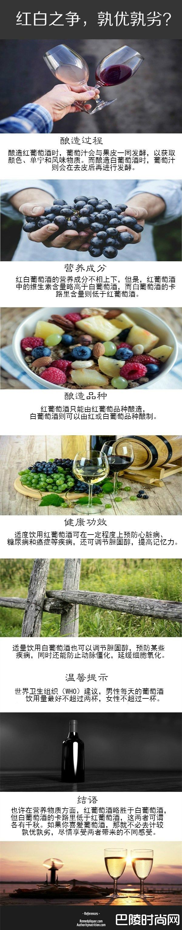 红白葡萄酒之争，孰优孰劣？