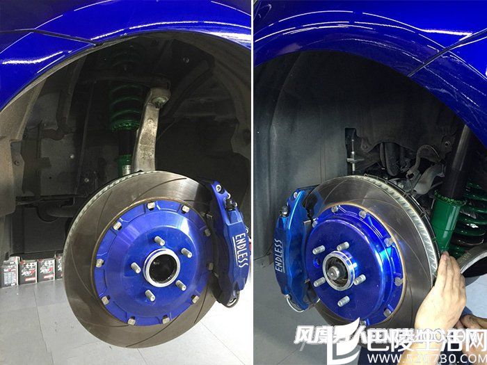 行走制动改装完成，避震也换成了Tein的了