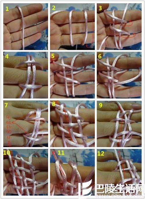 黑发晶佛珠手链不同打结法的寓意及编法详解图(二) 黑发晶佛珠手链不同打结法的寓意及编法详解图(二)