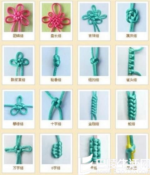 黑发晶佛珠手链不同打结法的寓意及编法详解图（一）