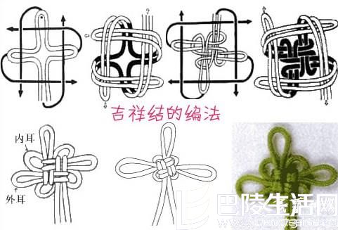 黑发晶佛珠手链不同打结法的寓意及编法详解图（一）