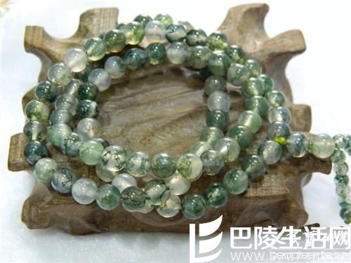 精美的天然水草玛瑙手链图片鉴赏