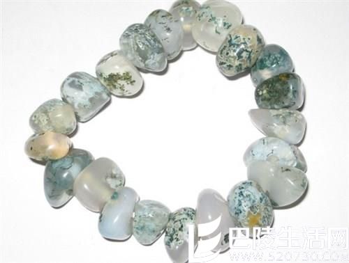精美的天然水草玛瑙手链图片鉴赏