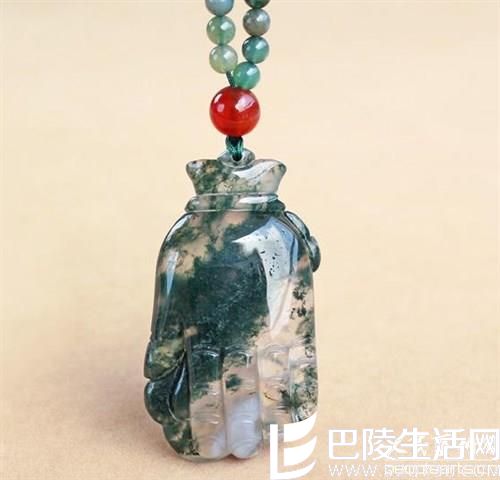 天然极品水草玛瑙吊坠图片集 天然极品水草玛瑙吊坠图片集