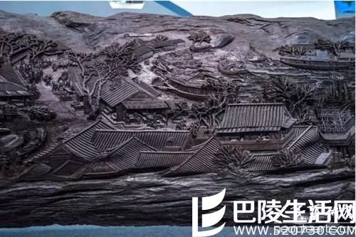 巨型乌木根雕《清明上河图》图片欣赏 巨型乌木根雕《清明上河图》图片欣赏