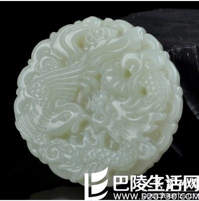 和田白玉龙凤牌图片鉴赏 和田白玉龙凤牌图片鉴赏