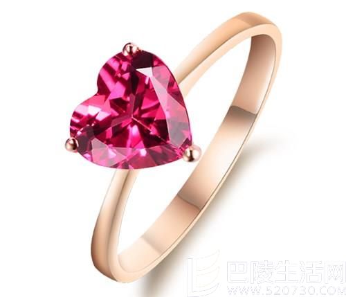 2015最新红碧玺戒指款式图片欣赏 2015最新红碧玺戒指款式图片欣赏