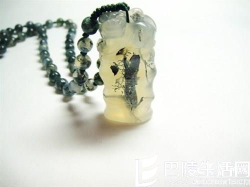 精美水草玛瑙毛衣链款式图