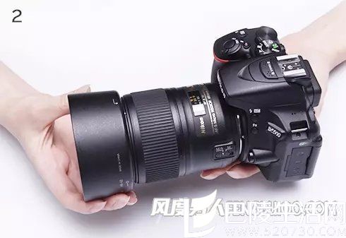 遮光罩保护镜头步骤二