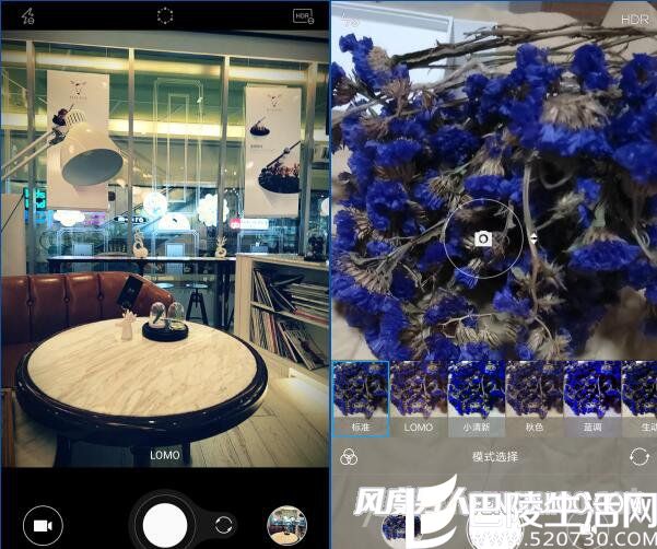 联想ZUK Z2和红米Pro拍摄界面对比