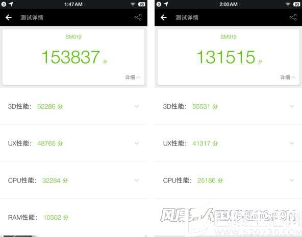 锤子M1手机跑分