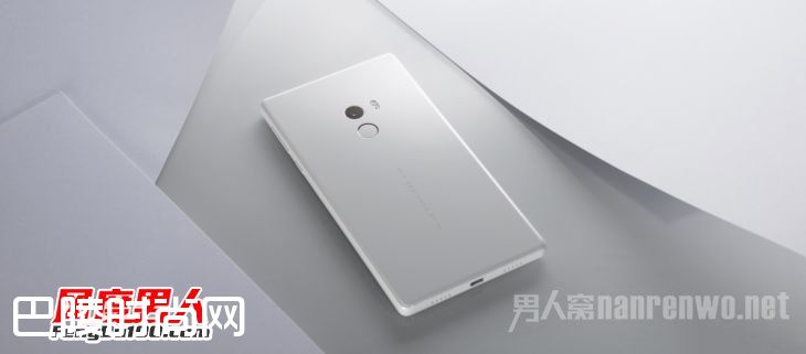 小米MIX皓月白背面