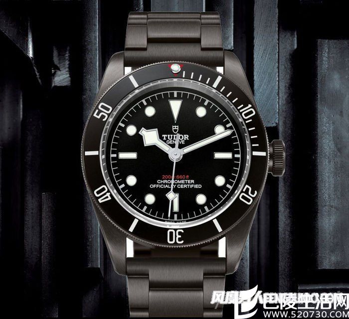 帝舵启承系列碧湾黑色腕表