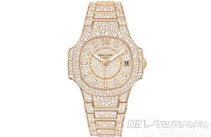 鹦鹉螺Ref.7021腕表，铺镶钻石，将鹦鹉螺带入高级珠宝腕表行列