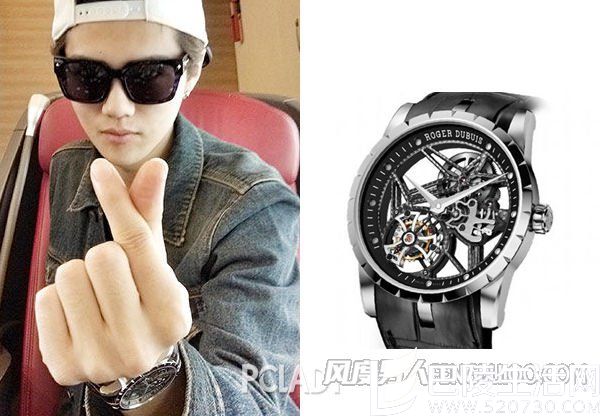 罗杰杜彼Excalibur Tourbillon Squelette镂空陀飞轮腕表