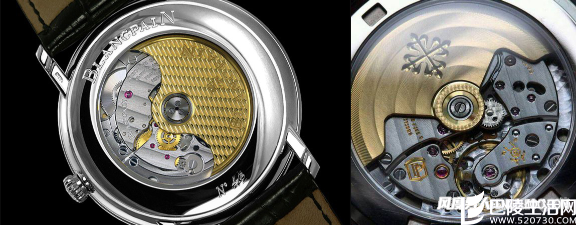 顶级手表怎么选&mdash;&mdash;宝珀和百达翡丽机芯背透赏析