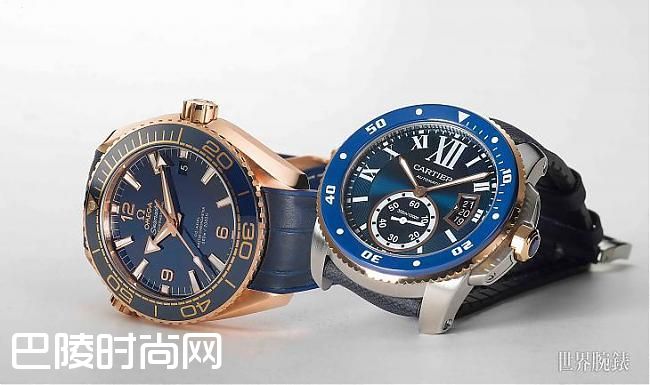 高级专业潜水表 卡地亚Calibre Diver vs OMEGA海马;潜水表；陶瓷；小三针；海马；同轴擒纵；CARTIER；卡地亚；OMEGA；欧米茄