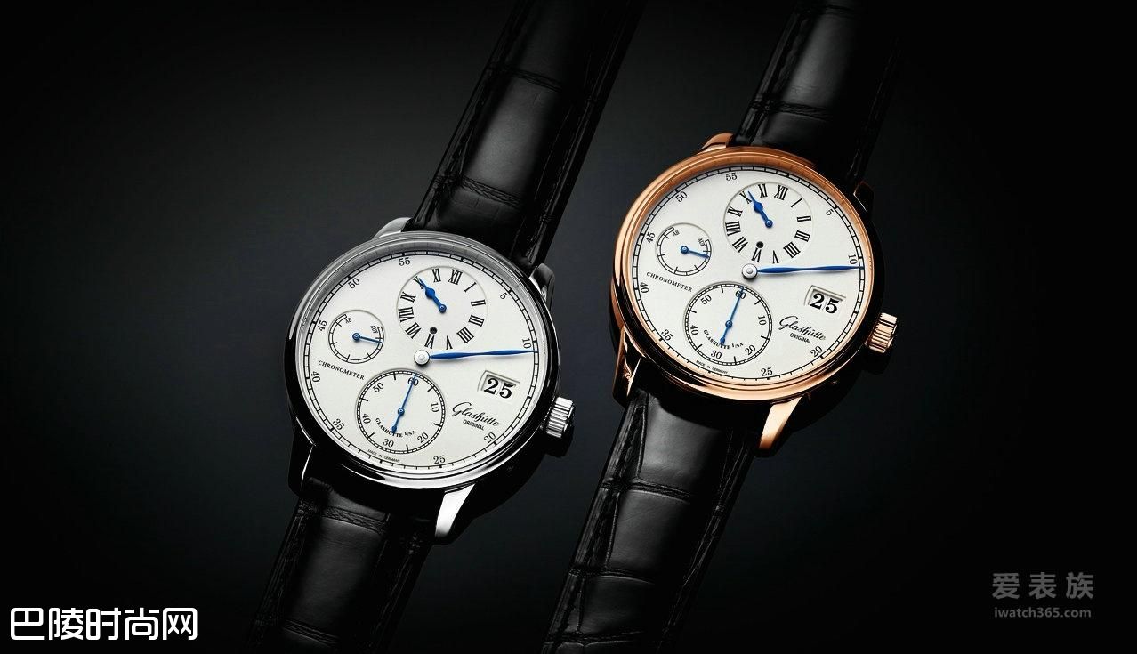 精准计时经典传承 格拉苏蒂原创倾心典藏议员天文台三针一线腕表