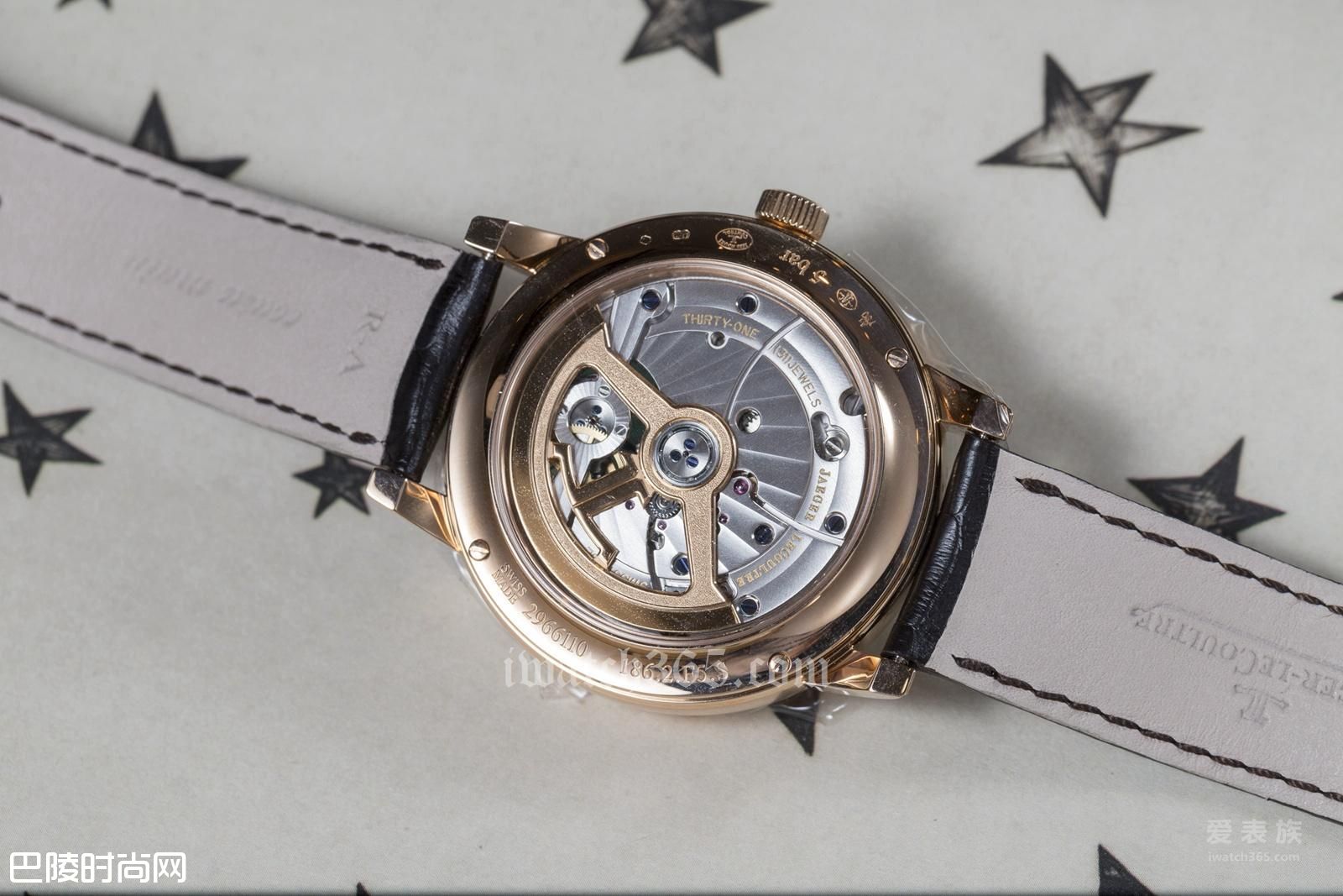 简单的复杂款---积家大师系列圆柱游丝陀飞轮玫瑰金腕表