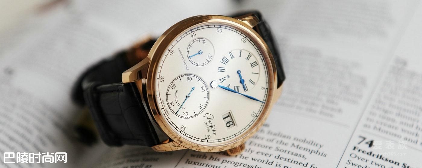 精准计时经典传承 格拉苏蒂原创倾心典藏议员天文台三针一线腕表