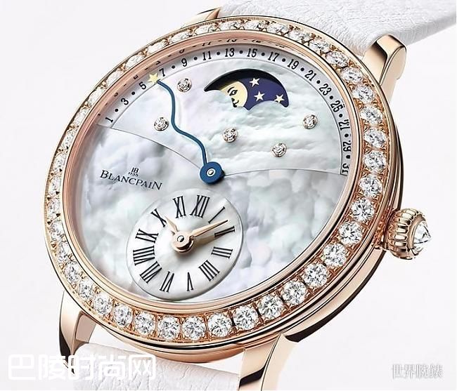 星月同辉！宝珀偏心月相表;逆跳；日期；月相；偏心；BLANCPAIN；宝珀