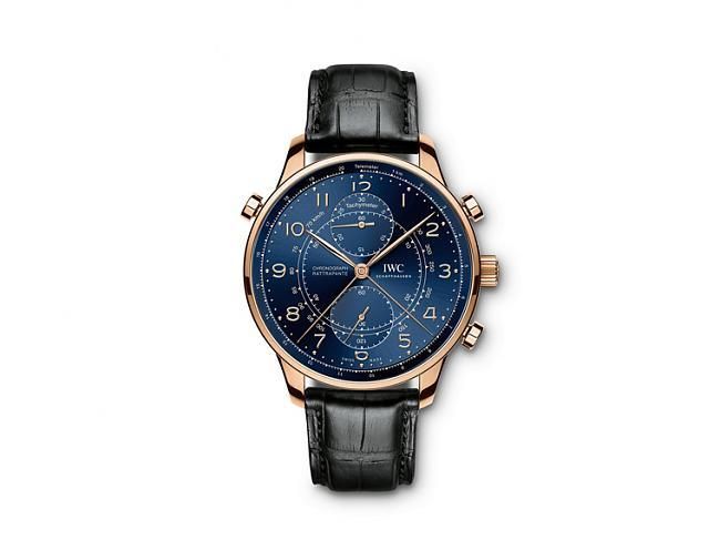 IWC万国表推出葡萄牙系列双追针计时码表;IWC；万国表