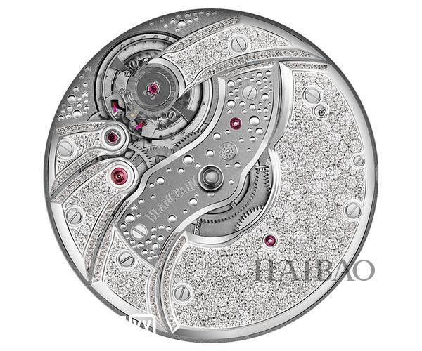 宝珀(Blancpain) Villeret经典系列反转机芯雪花镶钻腕表