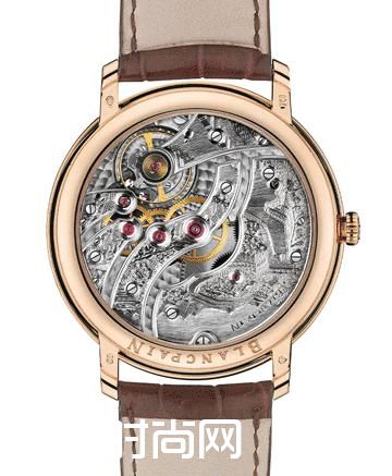 宝珀(Blancpain) Villeret经典系列反转机芯雪花镶钻腕表