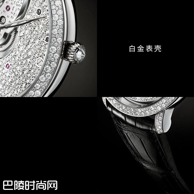 宝珀(Blancpain) Villeret经典系列反转机芯雪花镶钻腕表