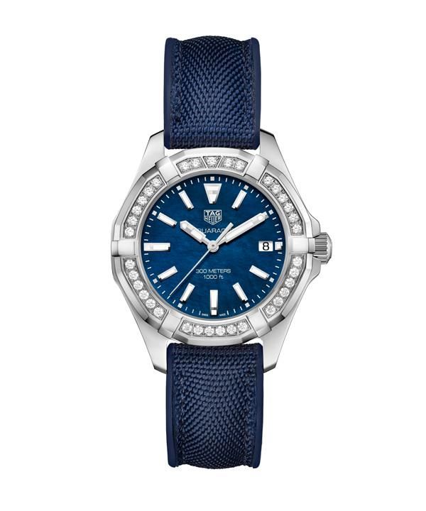 泰格豪雅全新Aquaracer竞潜女士300米精钢腕表