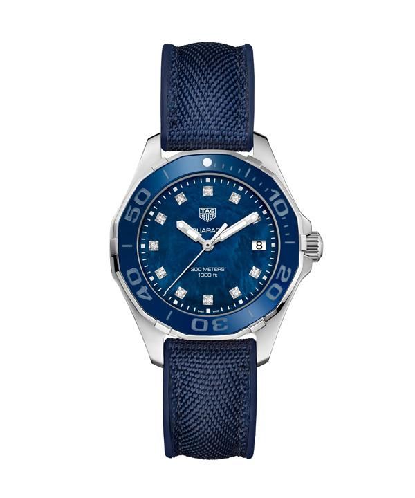 泰格豪雅全新Aquaracer竞潜女士300米精钢腕表