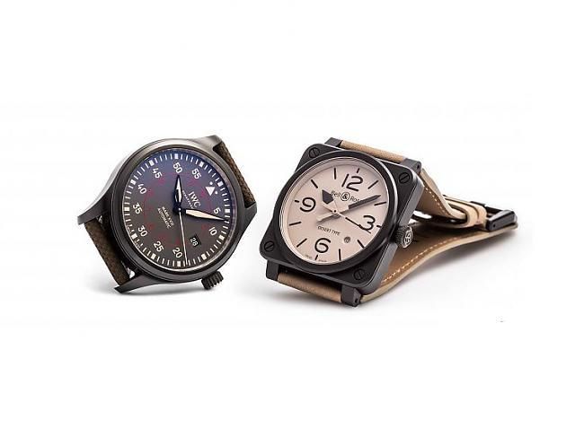 军风陶瓷大三针 BELL&ROSS BR03-92 vs IWC马克十八;BELL&ROSS;柏莱士;IWC;万国表