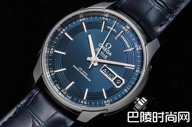 细节够丰富 欧米茄De Ville Hour Vision年历表;OMEGA；欧米茄
