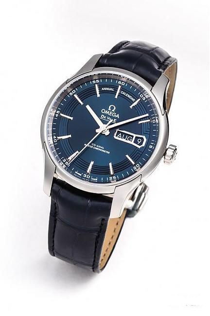 细节够丰富 欧米茄De Ville Hour Vision年历表;OMEGA；欧米茄