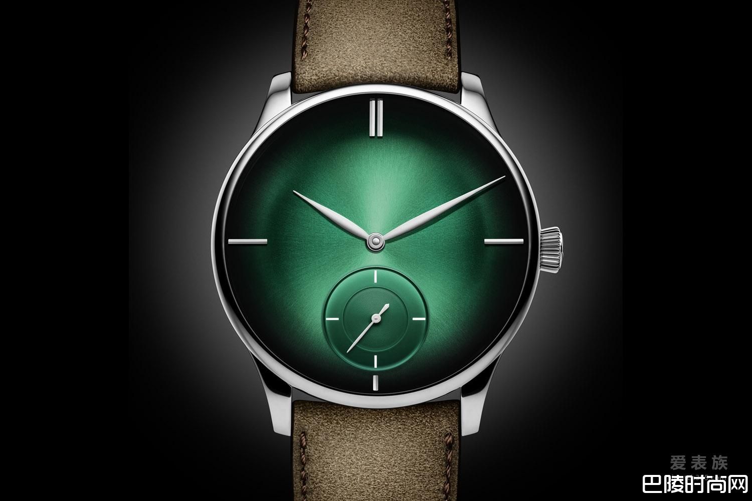 绿的纯粹——全新亨利慕时冒险者系列小秒针XL Purity宇宙绿腕表