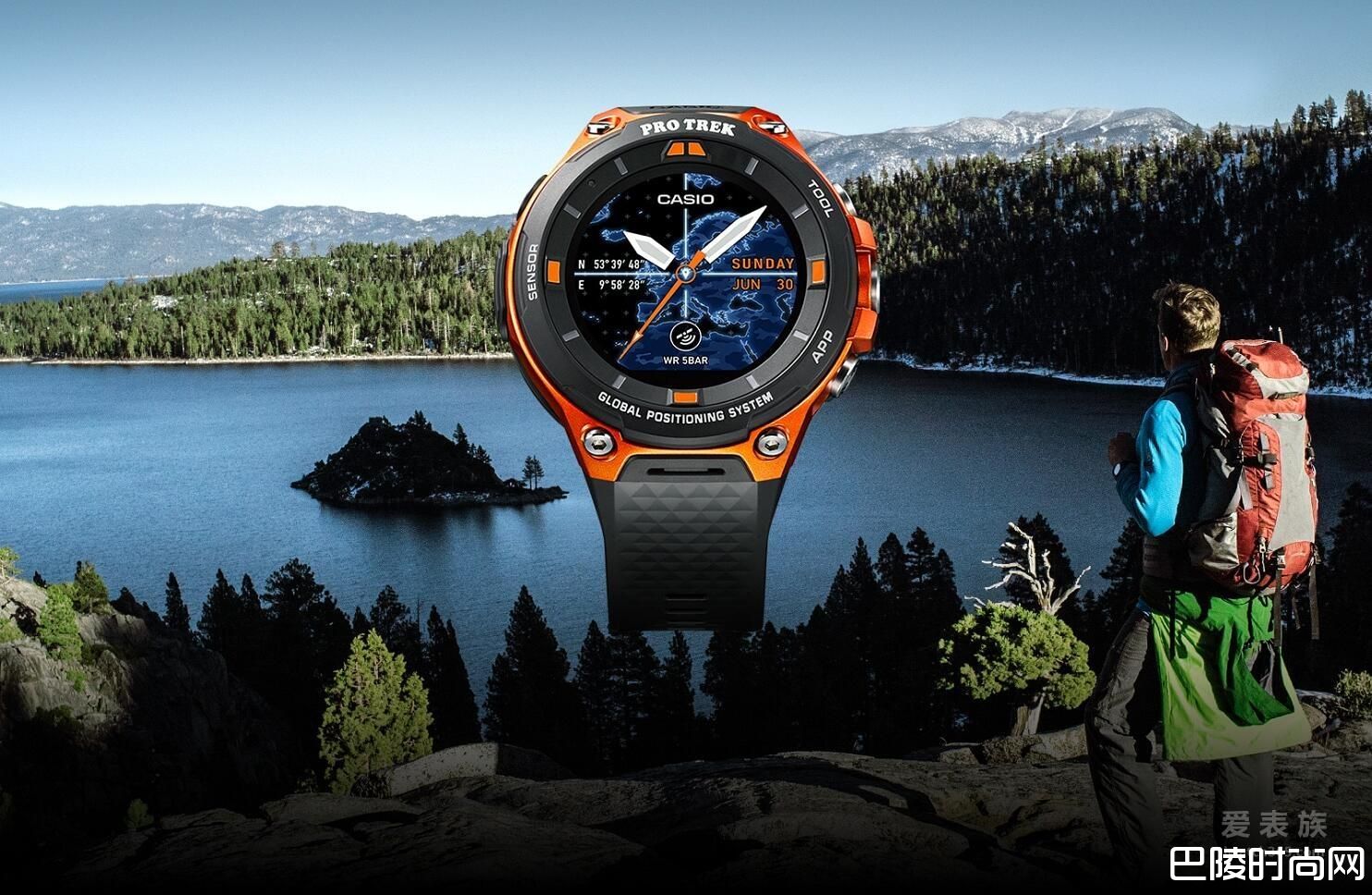 登山好帮手——卡西欧Pro Trek系列WSD-F20户外智能腕表