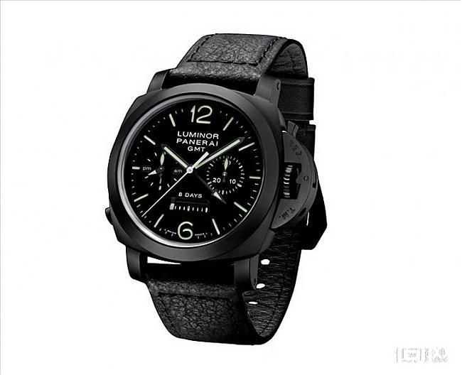 一派酷黑风采！沛纳海Luminor 1950陶瓷八日链GMT计时码表;两地时间；计时码表；Luminor 1950；PANERAI；沛纳海
