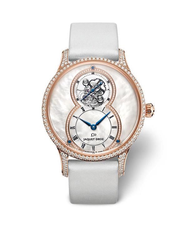 雅克德罗呈献全新杰作珍珠母贝陀飞轮大秒针
