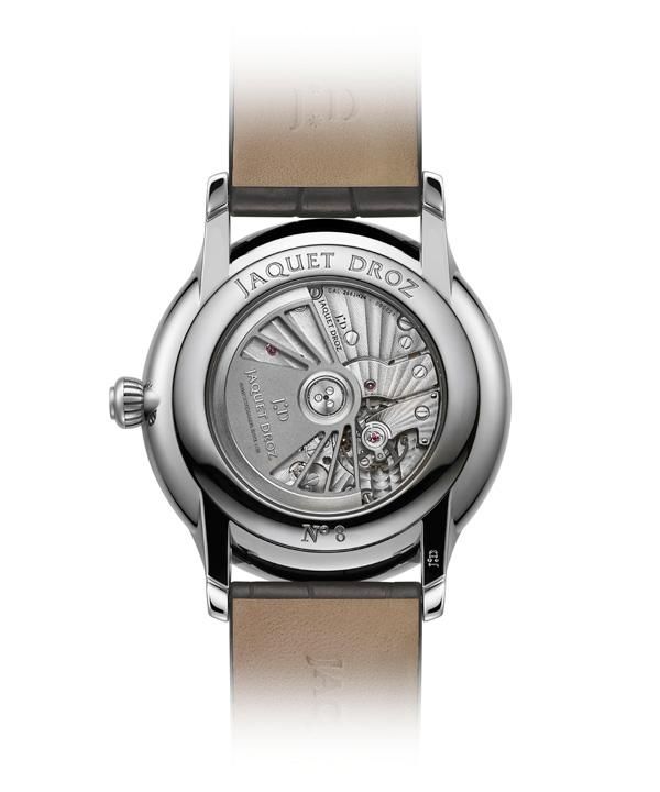 雅克德罗全新缎面日期显示大秒针腕表