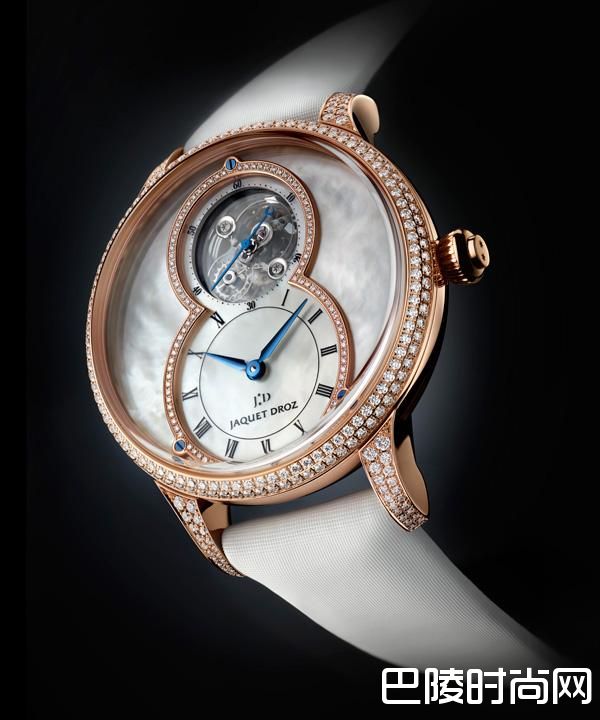 雅克德罗呈献全新杰作珍珠母贝陀飞轮大秒针