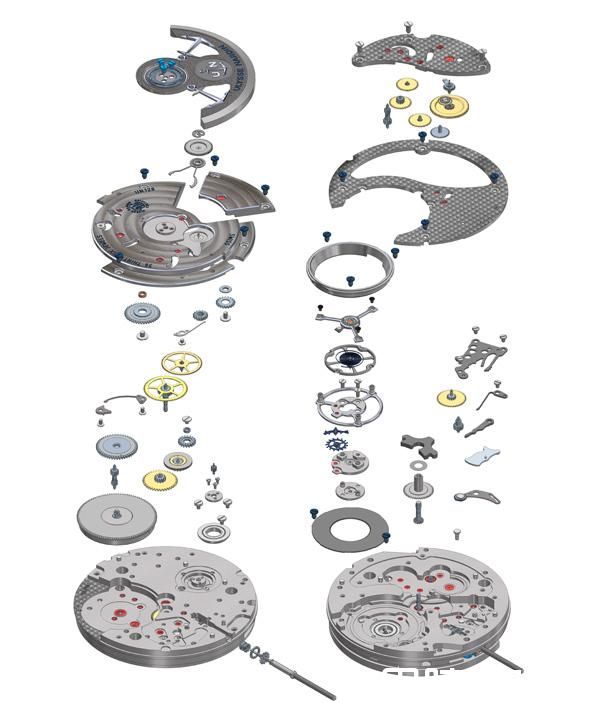 雅典表全新航海大明火珐琅陀飞轮腕表