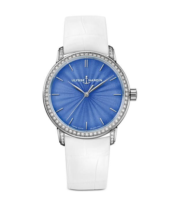 雅典表经典系列隆重呈献彩色珐琅女表